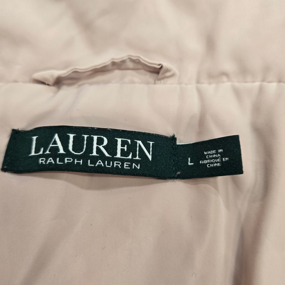 Lauren Ralph Lauren Women's Pink Hooded Anorak Jacket Size L
